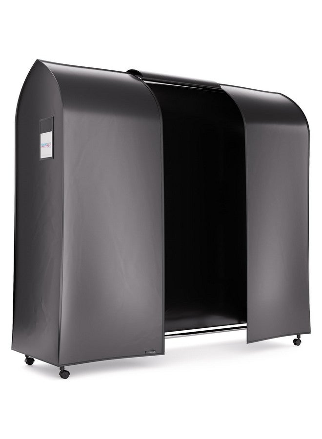 Hangerworld Single Black Waterproof Nylon 6ft Garment Rack Cover - Double Zip for Easy Access - Great Clothes Protection - Image 2