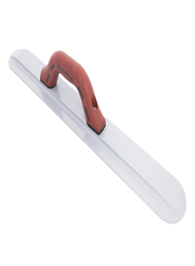 MARSHALLTOWN Round End Magnesium Hand Float, 20 Inch x 3-1/8 Inch, Standard DuraSoft Handle, Eliminates Float Marks, Provides Smooth Finish, Made in the USA, Concrete Float, 154D - Image 2