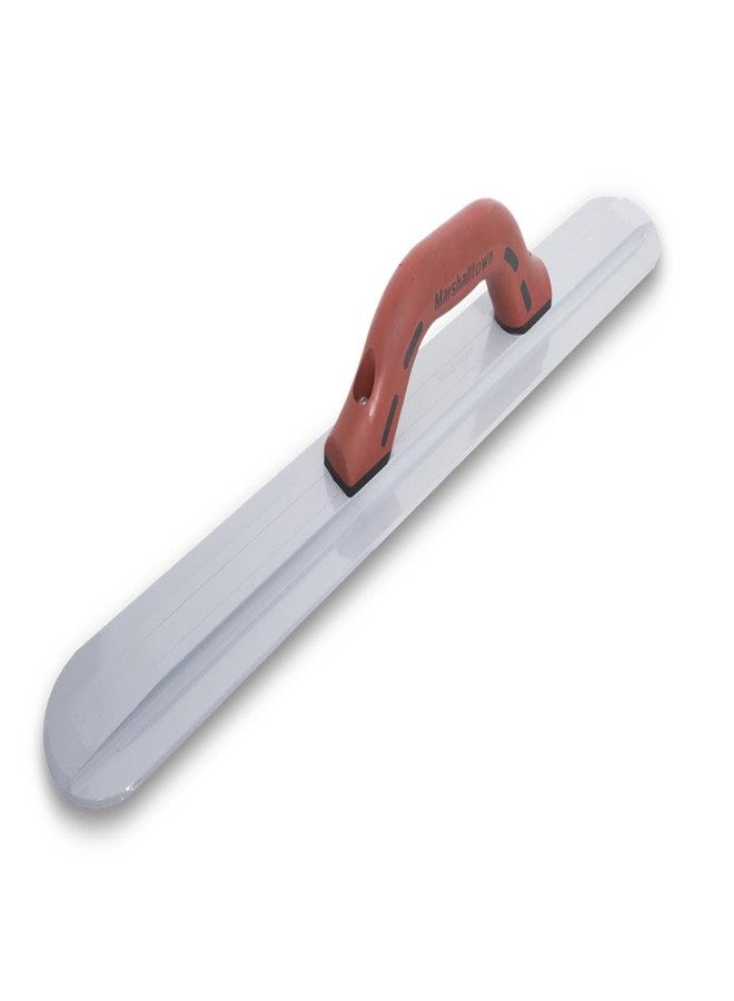 MARSHALLTOWN Round End Magnesium Hand Float, 20 Inch x 3-1/8 Inch, Standard DuraSoft Handle, Eliminates Float Marks, Provides Smooth Finish, Made in the USA, Concrete Float, 154D - Image 1