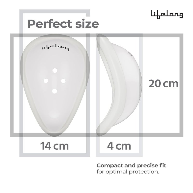 Lifelong Cricket Abdominal Guard for Men | High-Impact Resistant ABS Plastic | Comfort Fit with Soft Silicone Padding | Lightweight & Durable | Protective Gear for Safe Cricket Play - Image 2