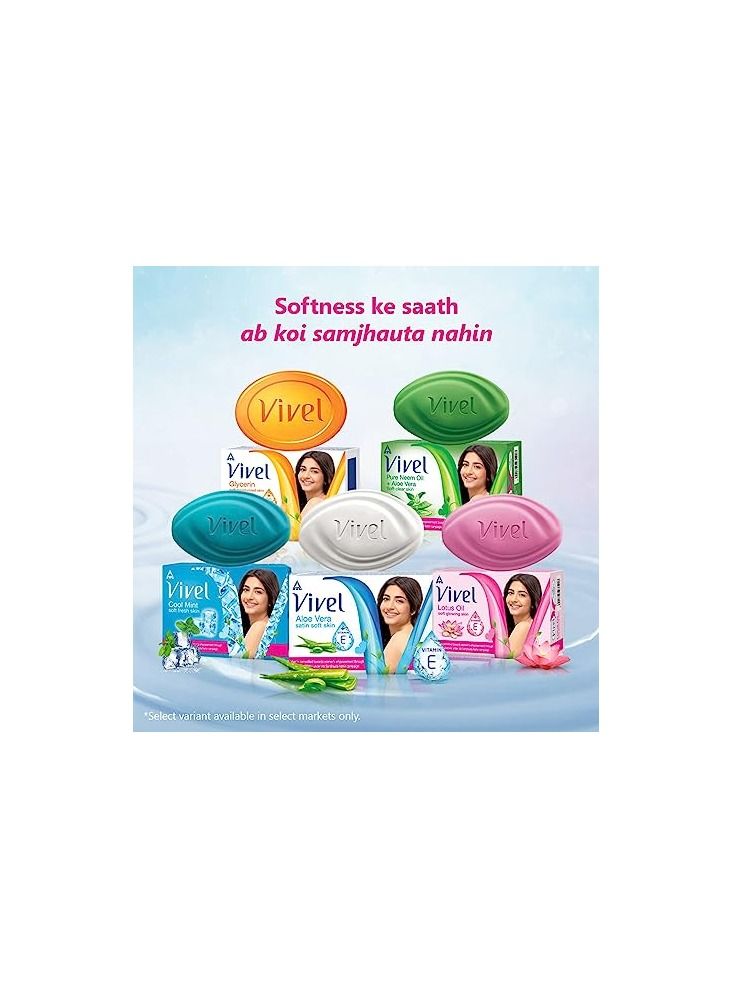 Vivel Cool Mint, Soft Fresh Skin Soap Pack of 4   , 600g (150g - Pack of 4) - Image 4