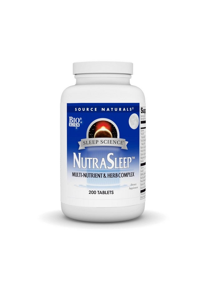 سورس ناتشورالز مصدر طبيعي - NutraSleep - مركب متعدد العناصر الغذائية والأعشاب - يدعم الراحة والاسترخاء* - 200 قرص - Image 1