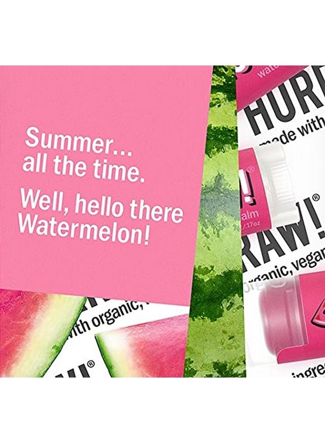 Hurraw! Watermelon Lip Balm 2 Pack: Organic Certified Vegan Cruelty and Gluten Free NonGMO 100% Natural Ingredients Bee Shea Soy and Palm Free Made in USA - Image 4