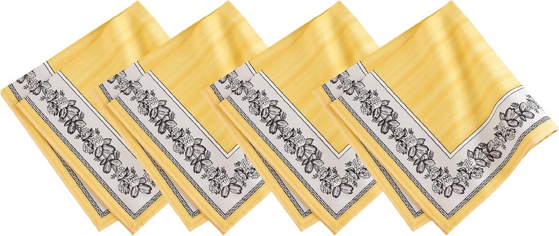 إلرين مناديل قطنية كبيرة الحجم من Villeroy and Boch Audun، مقاس 21 بوصة × 21 بوصة، مجموعة من 4 قطع - Image 1