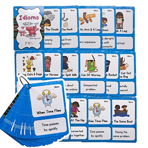 Richardy 33 Idioms English Proverb Idioms Flashcards Pocket Card Educational Learning Toys Kindergarten Supplies - Image 1