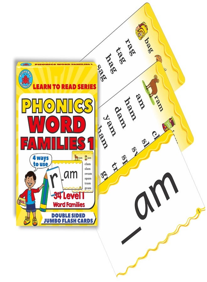 Brainy Bug Resources Learn to Read | Phonics Word Families | 34 Word Families Level 1 | Plus 50 Consonant Sounds | Use 4 Ways - Image 2