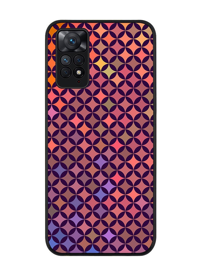 Stylizedd Rugged Black edge case for Redmi Note 11 4G/Redmi Note 11S Slim fit Soft Case Flexible Rubber Edges Anti Drop TPU Gel Thin Cover - Wall Of Diamonds - Image 1