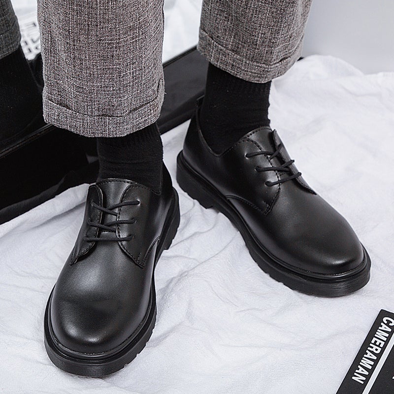 Teenagers Suit Leather Shoes Men'S Trendy All-Match Junior High School And Primary School Students Middle School Children'S Small Leather Shoes Performance Boys Trendy Shoes - Image 2
