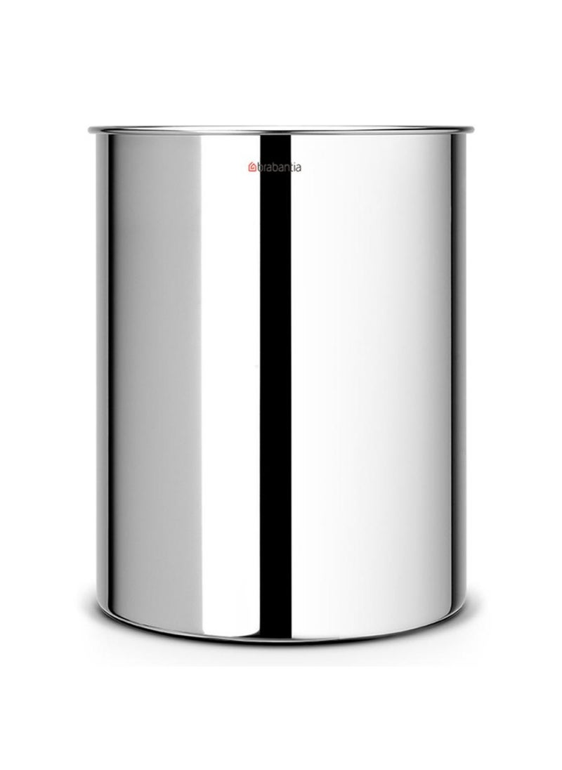 brabantia - Waste Paper Bin Brilliant Steel 15 L Silver - Image 1