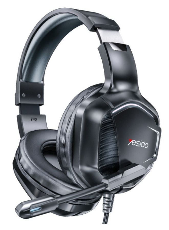 Yesido Ultimate Gaming Headset – Wired, Adjustable Mic, RGB Lights, Multi-Device Compatibility (PC/PS4/Xbox/Mobile) - Image 1