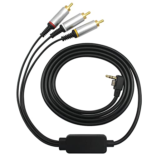 OSTENT AV Video RCA Cable Cord for Sony PSP 2000 Slim to TV - Image 1