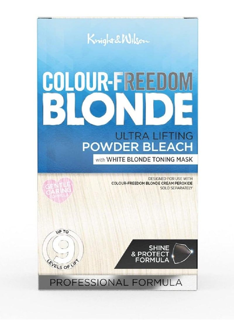 Knight & Wilson - Colour Freedom Blonde High Lift Hair Bleach Powder White Blonde Toner 9 Levels Lift - Image 1