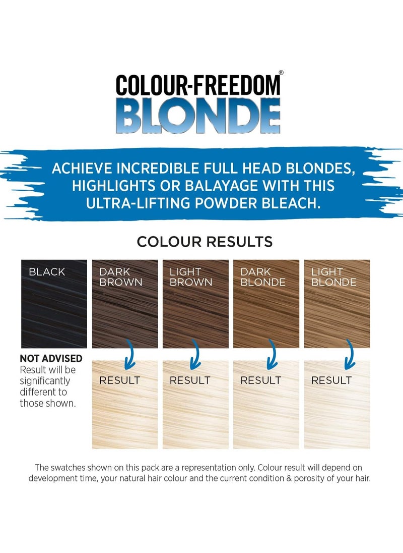 Knight & Wilson - Colour Freedom Blonde High Lift Hair Bleach Powder White Blonde Toner 9 Levels Lift - Image 1