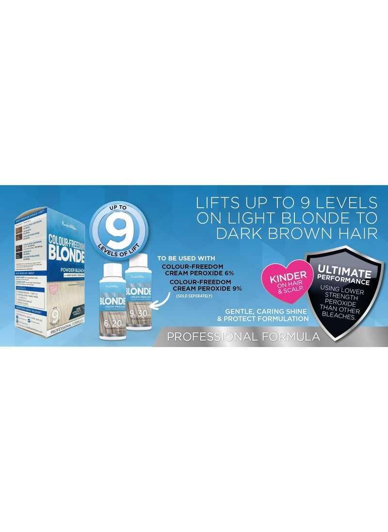 Knight & Wilson - Colour Freedom Blonde High Lift Hair Bleach Powder White Blonde Toner 9 Levels Lift - Image 1