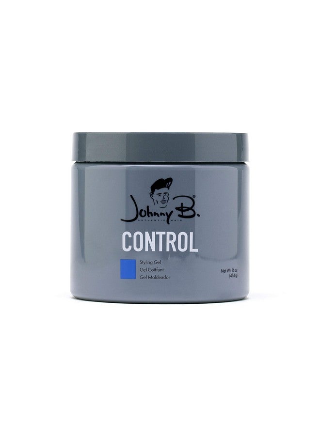 JOHNNY B. Control Alcoholfree Hair Styling Gel Strong Hold All Hair Types 16 Oz. - Image 1