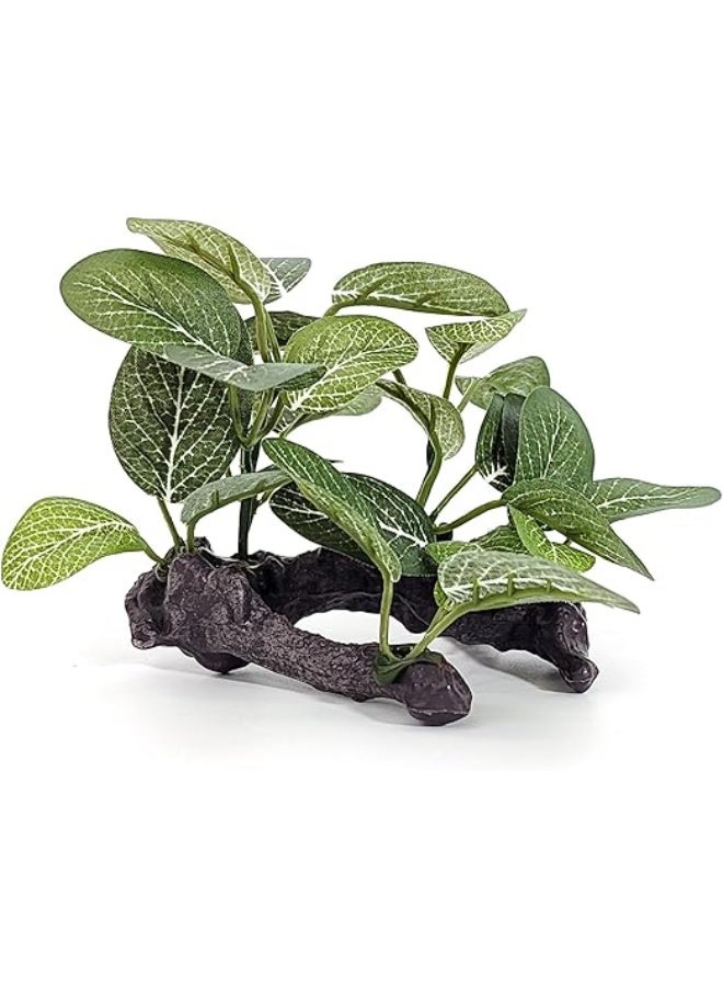 HUANXIN HOME Resin Driftwood Fish Tank Decorations Trunk Cave Aquarium Decor Ornaments Simulation Plants Betta Silk Leaf Tank Accessories Goldfish Bowl Décor - Image 1