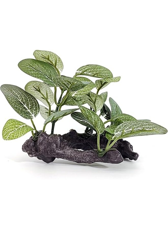 HUANXIN HOME Resin Driftwood Fish Tank Decorations Trunk Cave Aquarium Decor Ornaments Simulation Plants Betta Silk Leaf Tank Accessories Goldfish Bowl Décor - Image 4