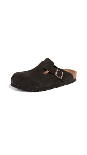 BIRKENSTOCK حذاء بيركنستوك بوسطن للرجال والنساء، جلد موكا، 39 N EU - Image 1