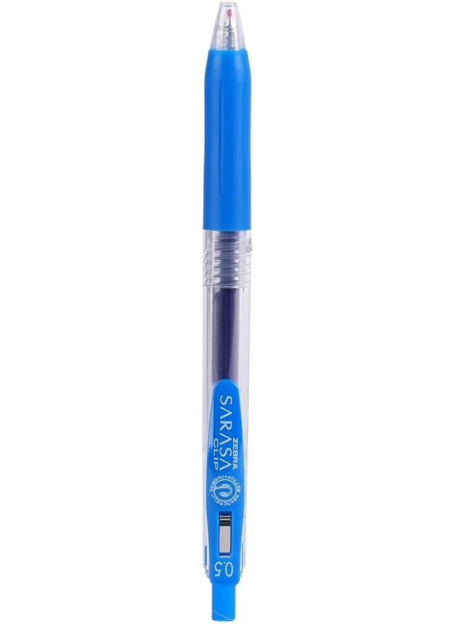 ZEBRA Clip On Gel Pen 10 Pieces 0.5 Mm Tip Size Cobalt Blue  - Image 2