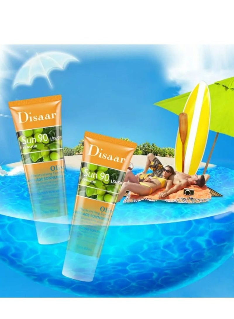 Disaar Olive Moisturizing Sunscreen, Anti-Aging 80 ml - Image 3