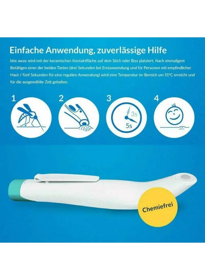 Insect Sting and Bite Itch Relief Pen Portable Effective Anti Chemical Free Treatment with Heat for Symptom from Mosquito Bug Bites for Indoor Outdoor - Image 3