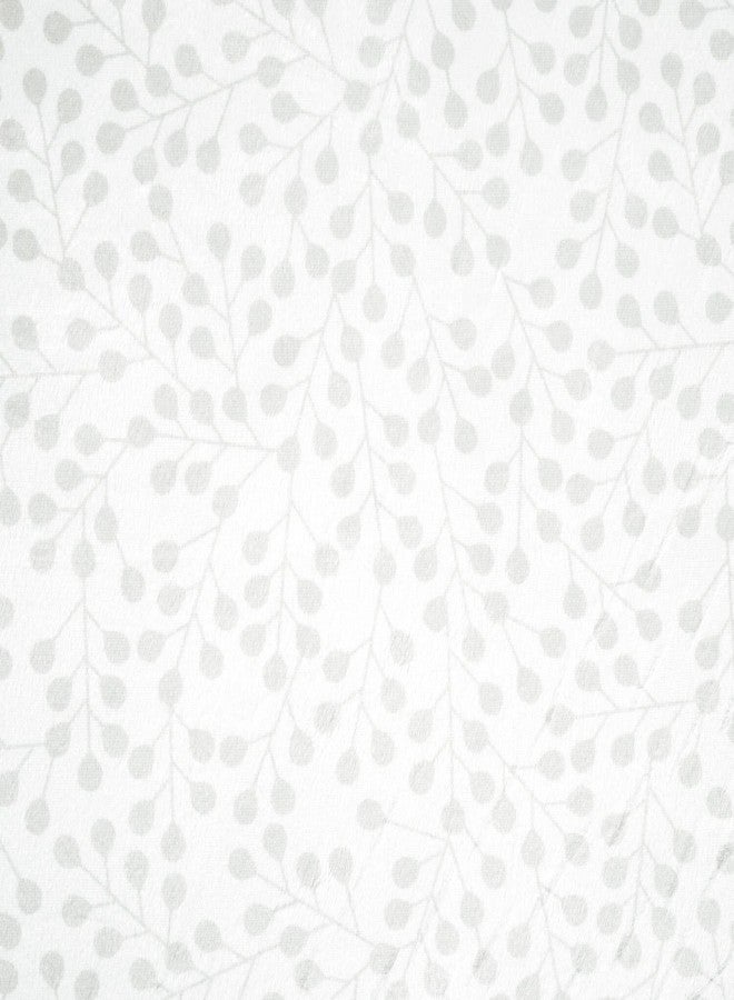 Lush Decor Farmhouse Leaf Branch Soft & Plush Fitted Crib Sheet, 52"x 28", Neutral - Image 3