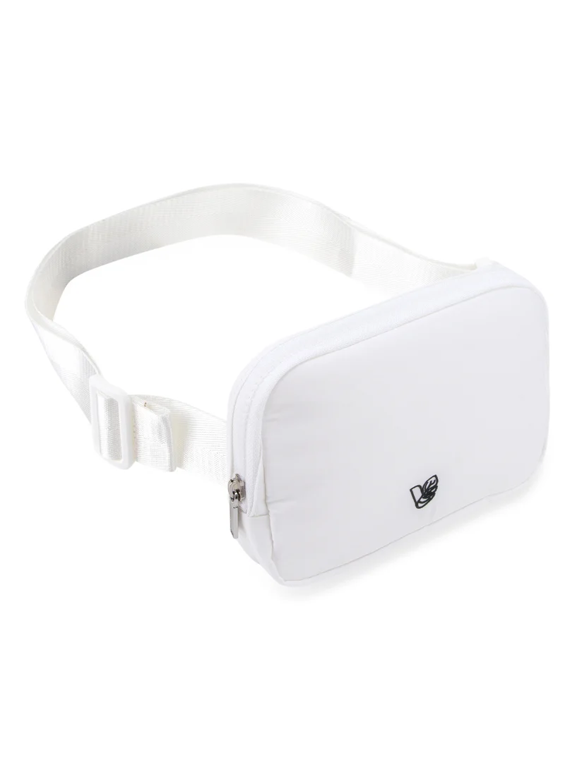 Veganologie Echo Everyday Belt Bag in White Made from 2.9 Recycled Plastic Bottles