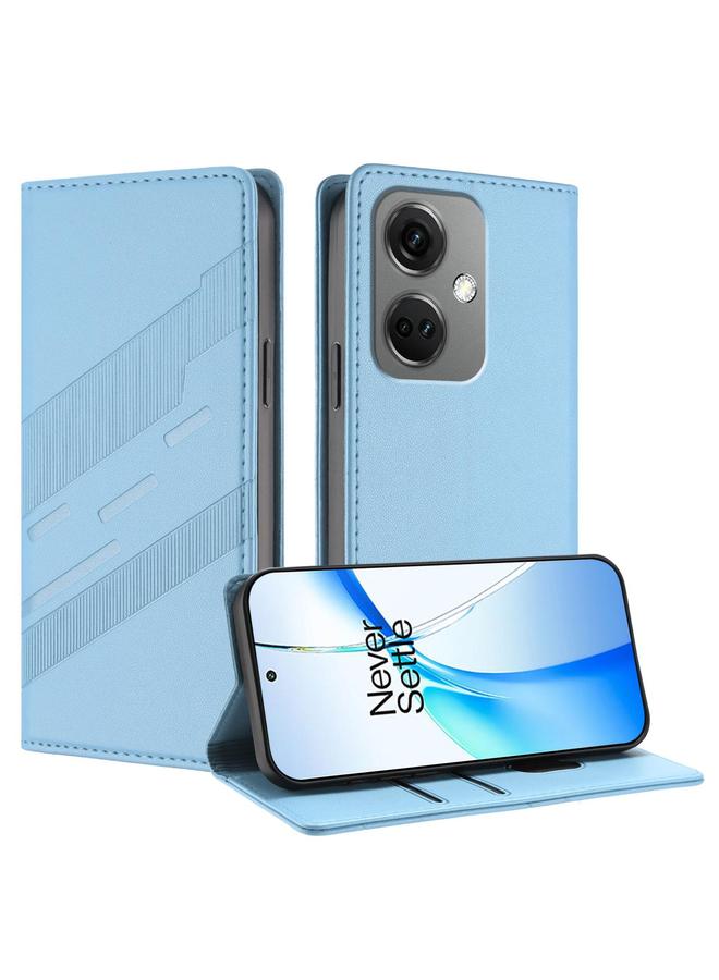 إيروريكس جراب لهاتف OnePlus Nord CE3، جراب جلدي بتصميم محفظة متعدد الوظائف منقوش - Image 1