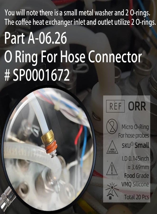 FUSHIPRO O-Ring Repair Kit for Breville Oracle Espresso Hose Connectors NTC Probes, to Solve Coffee Machine Thermal GFCI outlet leakage issues - Image 4