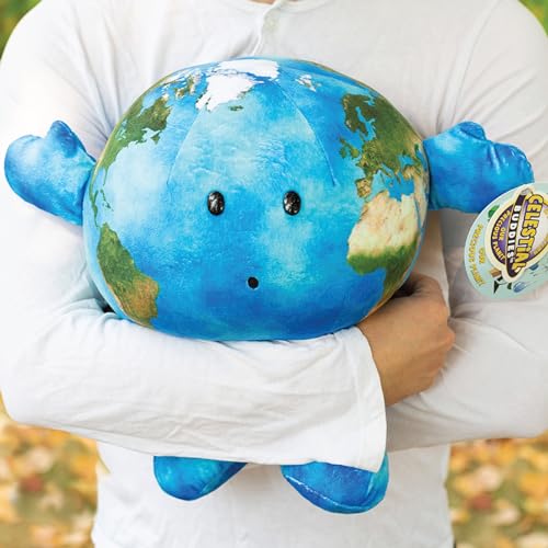 Celestial Buddies Our Precious Planet | 16" Soft Stuffed Plush, Fun Planet Facts & Climate Change Tag for Kids – STEM Learning, Educational Gift, Classroom & Homeschool Science Space Astronomy | 0+ - Image 4