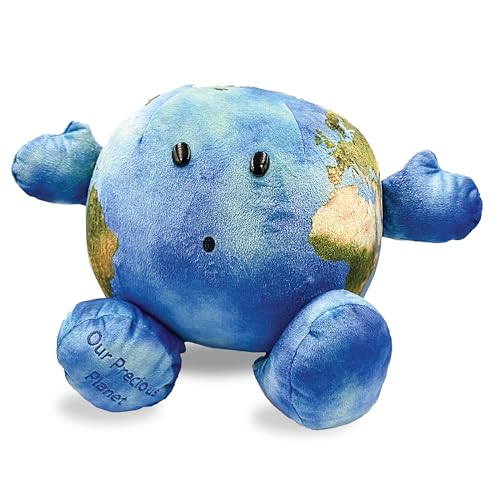 Celestial Buddies Our Precious Planet | 16" Soft Stuffed Plush, Fun Planet Facts & Climate Change Tag for Kids – STEM Learning, Educational Gift, Classroom & Homeschool Science Space Astronomy | 0+ - Image 1