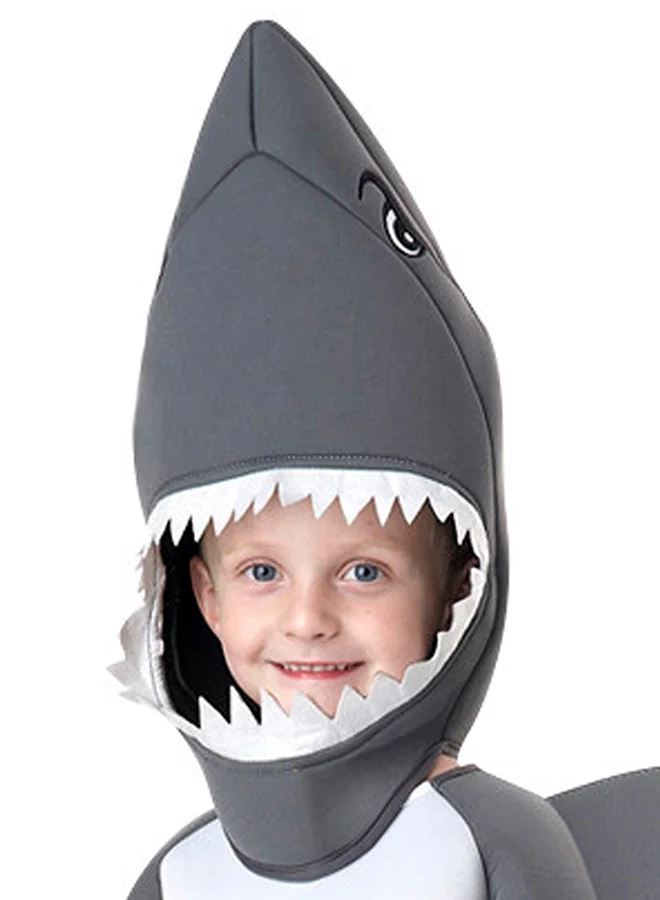 LITTLE SURPRISE BOX Little Surprise Box,  Grey Baby Shark , Kids Halloween Costume Fancy Dress Up-7-9Y