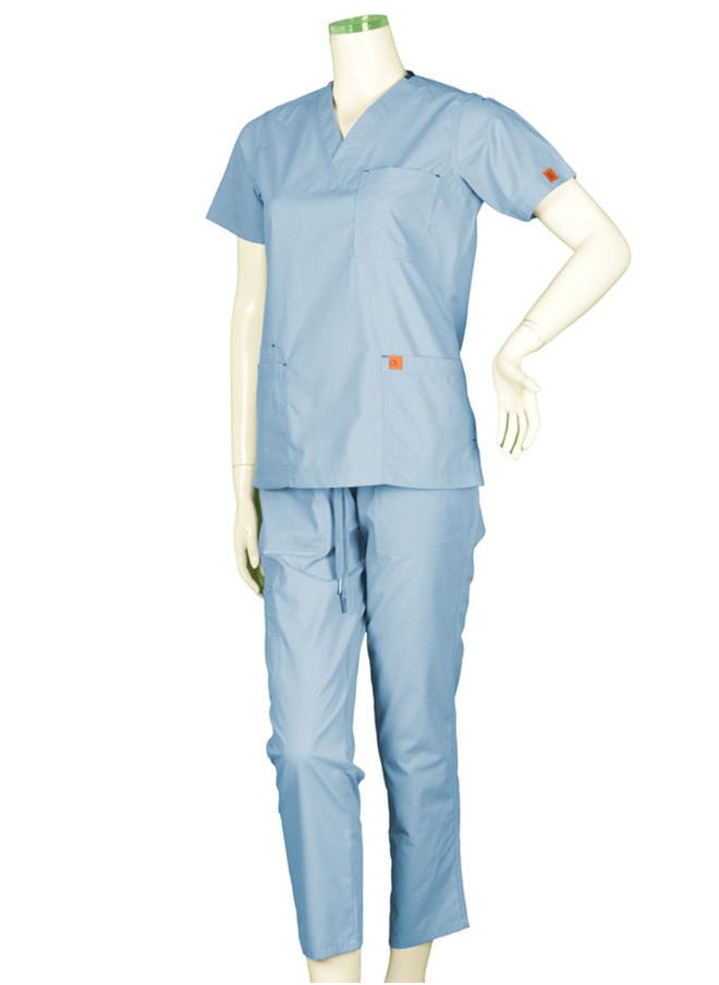 OXYGEN - Oxygen Unisex Scrub Set - Mist Gray B15X - Image 1