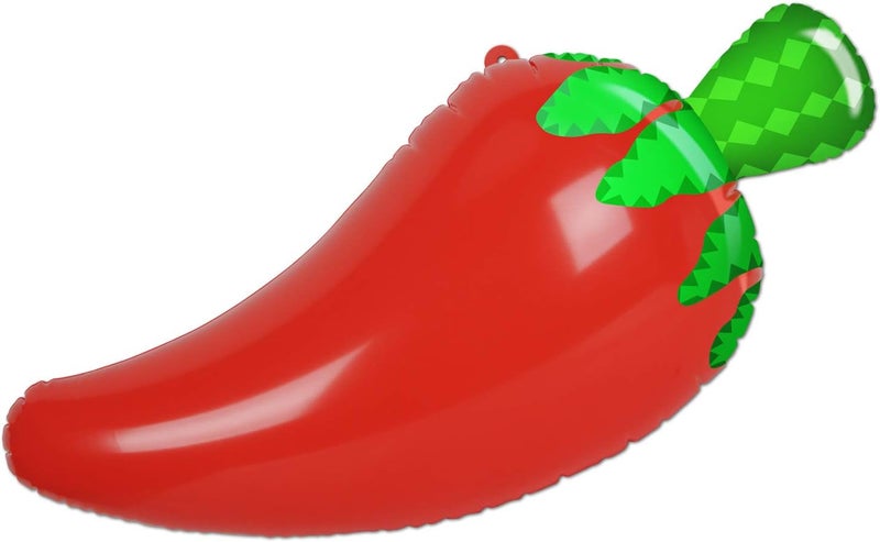 Beistle Large Inflatable Chili Pepper Decoration Blow Up Hanging Spicy Party Decor for Mexican Themed Parties Chili Cook Off Cinco de Mayo Fiesta 30 - Image 1