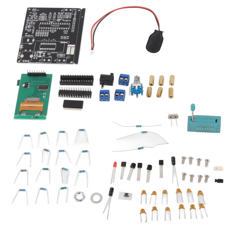 Transistor Tester DIY KitDC 6.8‑12V PWM Square Wave Color Screen ESR Volt Frequency Meter - Image 1