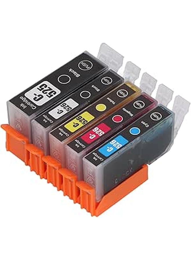 5 Color Ink Cartridge Combo Pack Clear Printing for PIXMA IP4850 IP4950 IX6550 Printer - Image 1