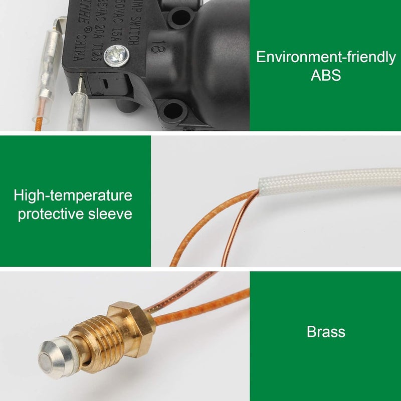 Coolrunner Gas Patio Heater Repair Replacement Parts Outdoor Heaters Safety Kits Thermocouple (M8 x1) and FD4 Dump Switch for Propane Gas Patio Heater - Image 3