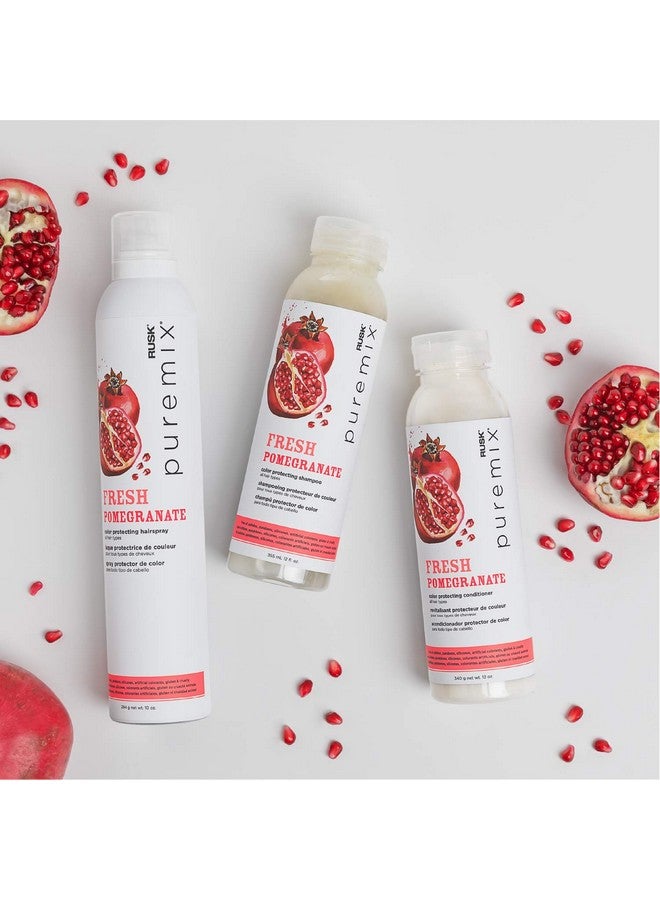 Rusk Puremix Fresh Pomegranate Color Protecting Conditioner For All Hair Types 12 Oz. Prolong Color Radiancy And Shine Reduces Dryness And Breakage Crueltyfree - Image 5