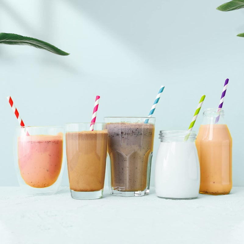 PakTalk [100 Pack] Purple Straws Disposable Paper Straws for Drinking  Light Purple Paper Straws for Craft  Cake Pops for Birthday  Anniversary  Wedding  Holidays(0.24"" x 7.75""  Light Purple) - Image 5