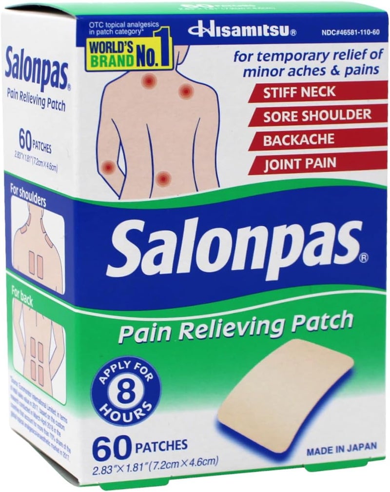 Salonpas Pain Relieving Patches 283 x 181 60 Count Pack 3 - Image 3