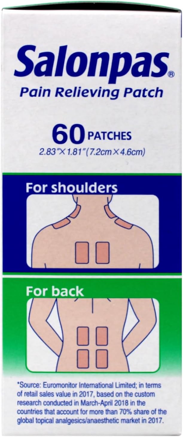 Salonpas Pain Relieving Patches 283 x 181 60 Count Pack 3 - Image 4
