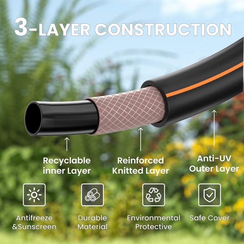 Giraffe Tools Leader Hose 6ft x 5/8", Short Water Hose for Hose Reel Connecting, Lightweight, Flexible with Female Female Fittings - Image 3
