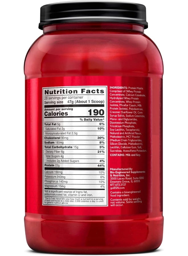 Syntha-6 Ultra Premium Protein Matrix, Whey Protein Powder, Micellar Casein, Milk Protein Isolate Powder- Vanilla Ice Cream, 2.91 Lbs, 28 Servings (1.32 Kg)