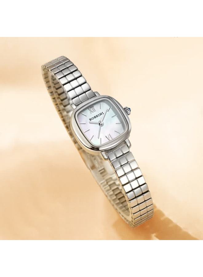 Rossini New Vintage Small Gold Watch Women's Light Luxury High-end Gold Simple Quartz Waterproof Watch M - Image 1