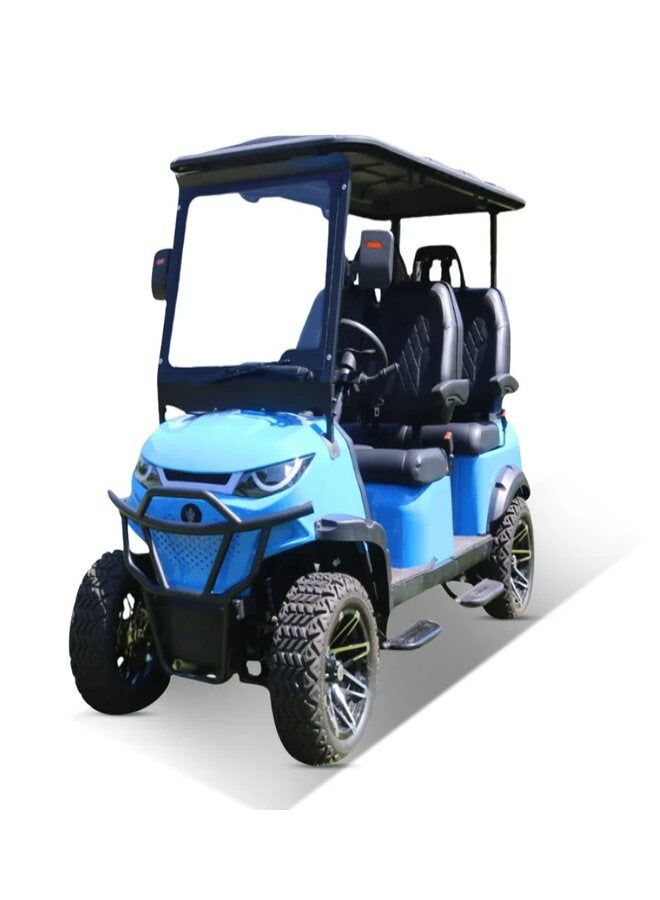 SUNCART 4 Seater MXV4+0 Electric Golf Cart with Touch Screen Dash Board, Quality Leather Seat & 4-Wheel Hydraulic Breaks Golf Buggy - Image 1