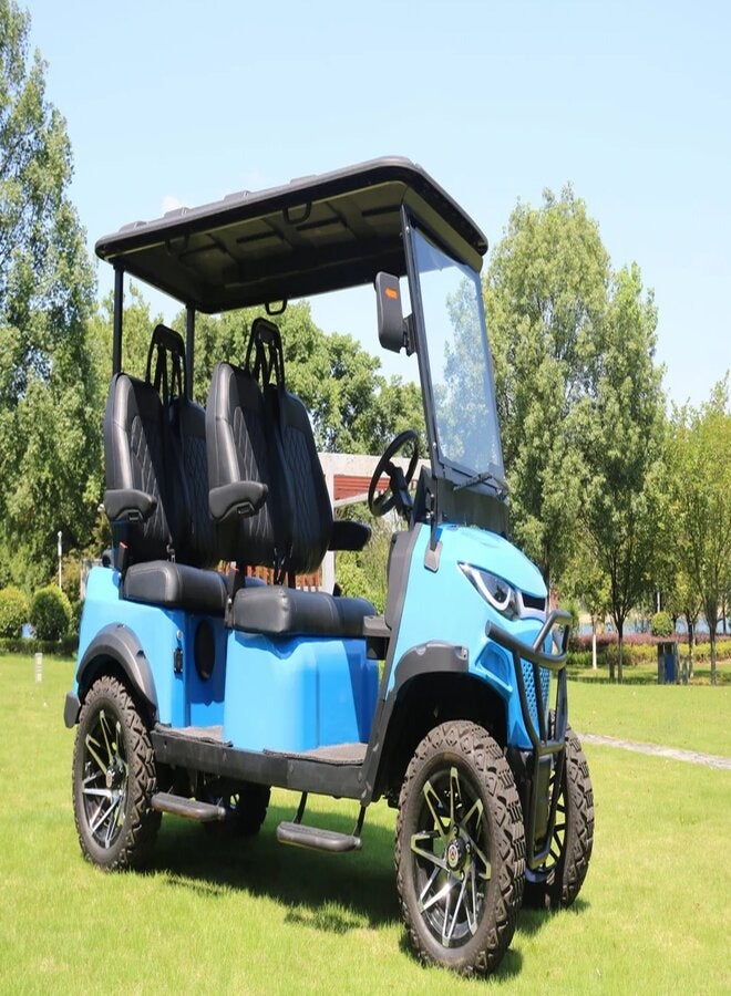 SUNCART 4 Seater MXV4+0 Electric Golf Cart with Touch Screen Dash Board, Quality Leather Seat & 4-Wheel Hydraulic Breaks Golf Buggy - Image 3
