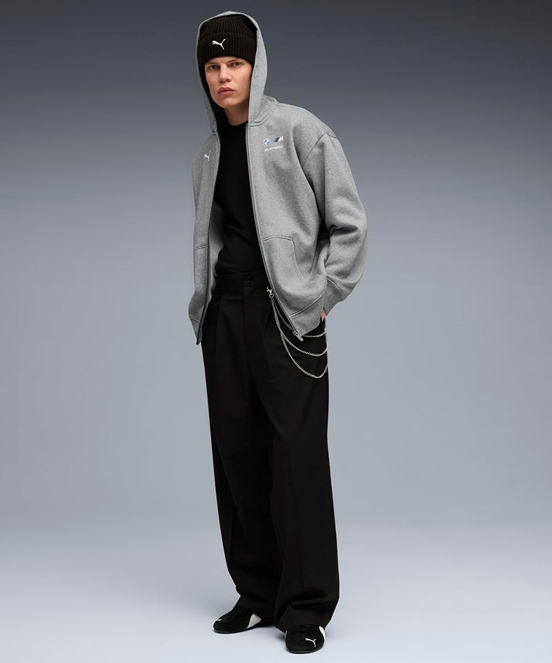 Puma, Men, BMW MMS ESS+ FZ HDD JKT FL, Medium Gray Heather, XL, (63304903) - Image 3