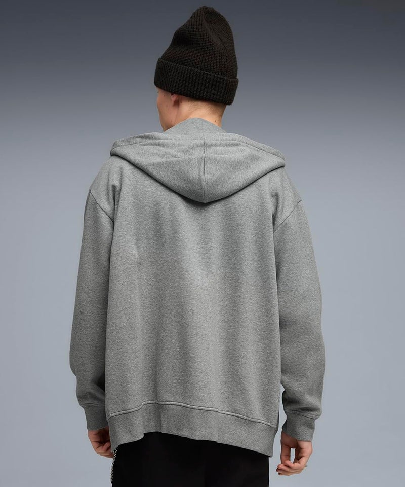 Puma, Men, BMW MMS ESS+ FZ HDD JKT FL, Medium Gray Heather, XL, (63304903) - Image 4