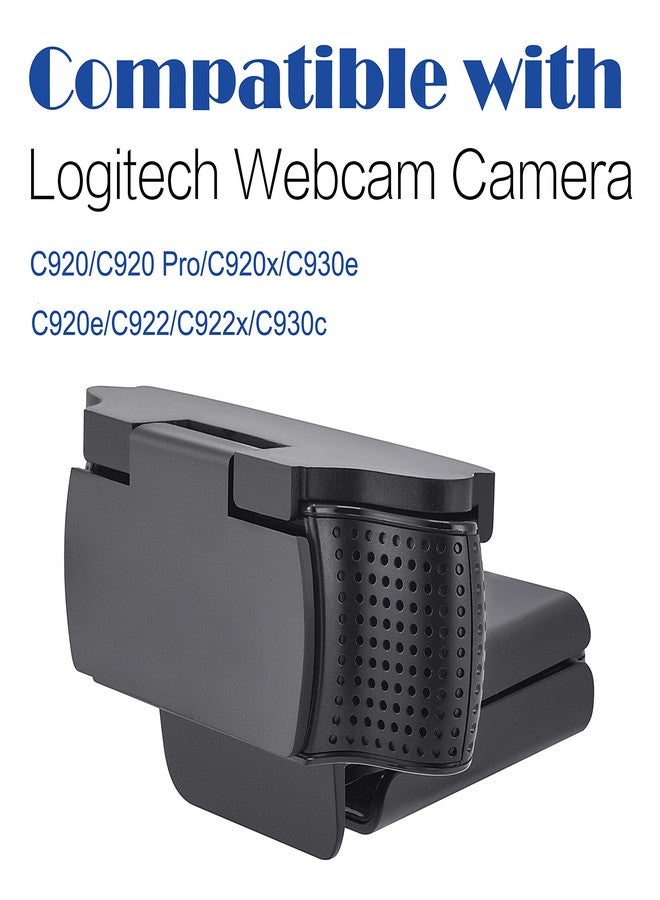 imluckies Webcam Cover for Logitech C920/ C920x/ C930e/ C922x/ C922 HD Pro Stream Webcam, Physical Anti-Peeping, Camera Privacy Shutter Cover Protect Lens and Security, Black - Image 4