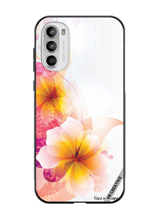 VR CREATIVE Protective Case Cover For Motorola Moto G82 Flower Design Multicolour - Image 1